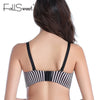 Striped Pattern Padded Push Up Bra