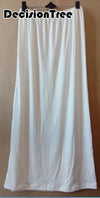 Women Half Slip Satin Trim Maxi Lace Underskirt