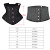 Steampunk Steel Boned Lace up Overbust Corset